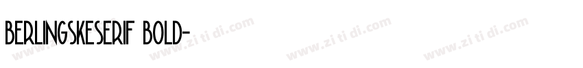 berlingskeserif bold字体转换